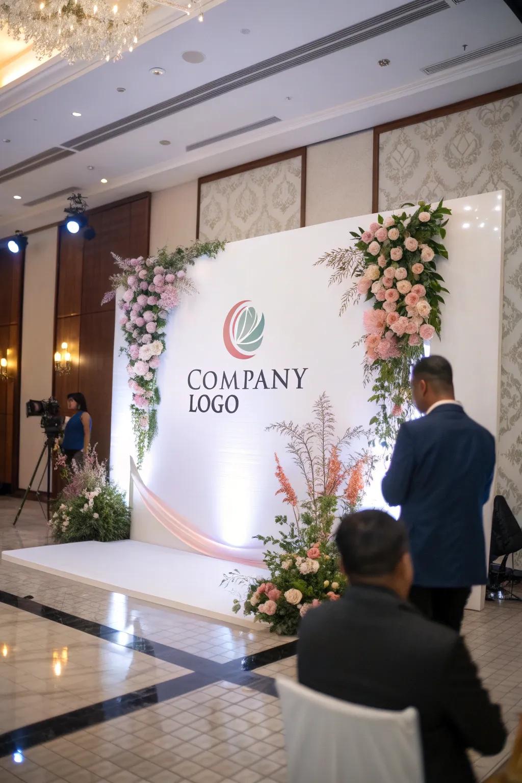 With a personalized backdrop, capture the moment