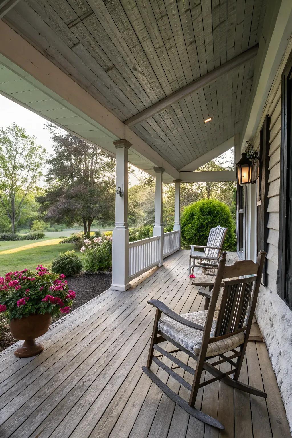 A timeless porch design that complements any home.