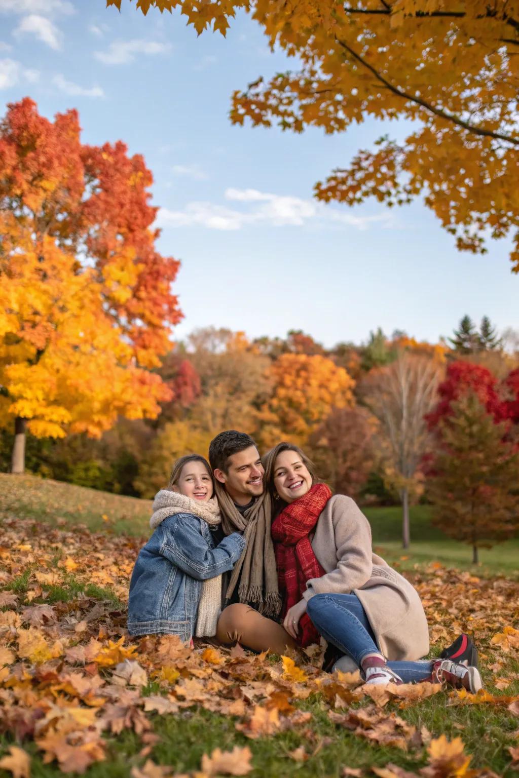 Family photography benefits from the distinctive flair that seasonal themes offer.
