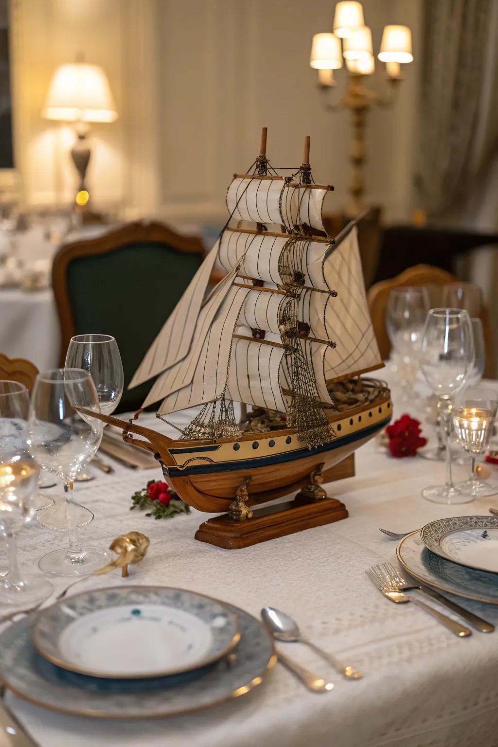 Vessel models bring the allure of the ocean to your table.