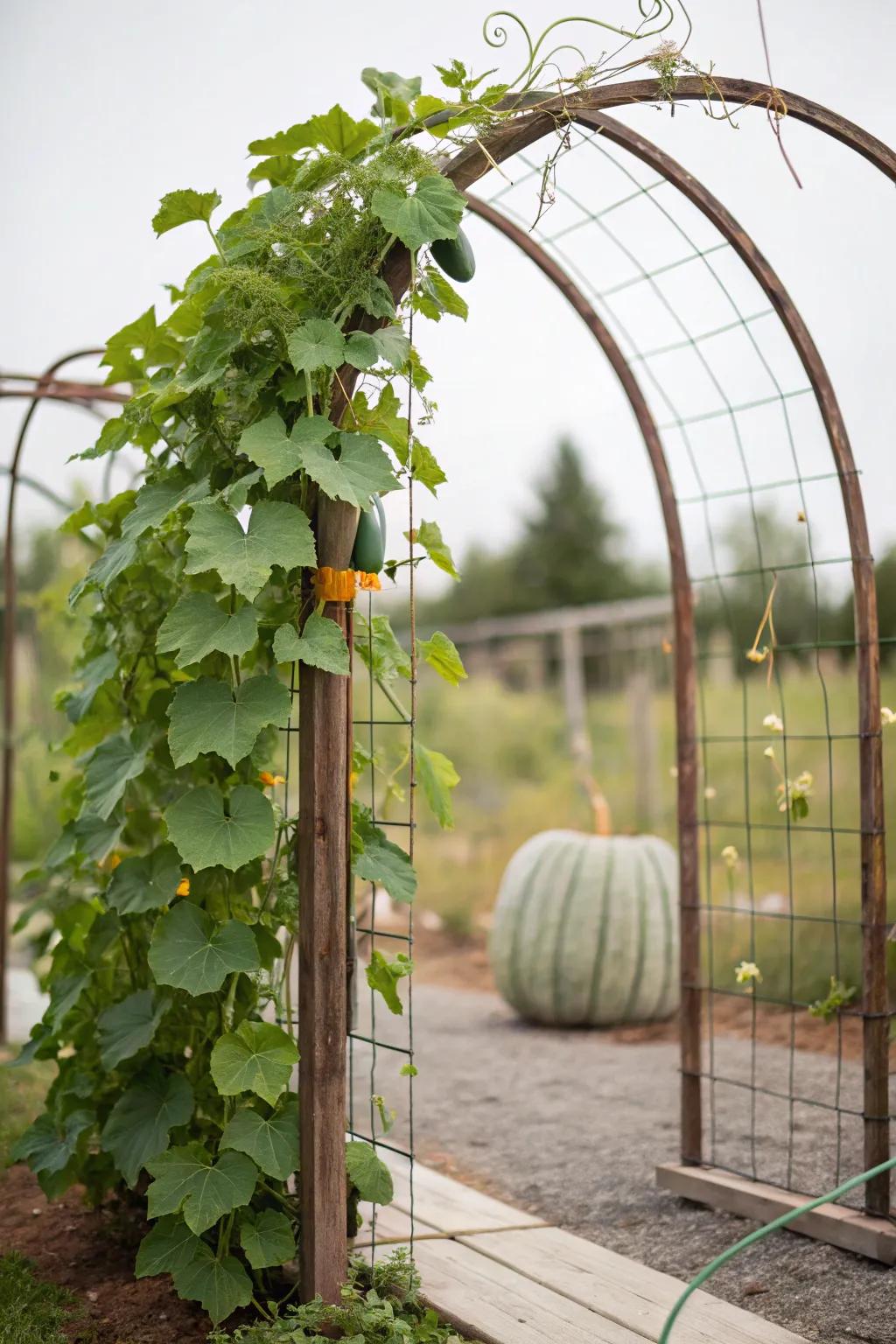 Step into your personal garden retreat with this awe-inspiring ranch fencing archway, where simplicity meets nature&rsquo;s splendor.