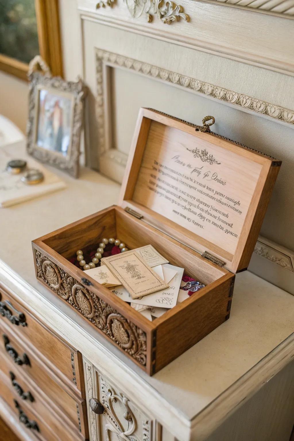 A treasure chest filled with memories leaves an indelible mark.