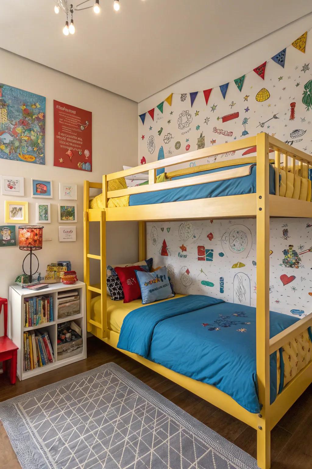 Efficient and enjoyable bunk setups designed for shared sisterly adventures.
