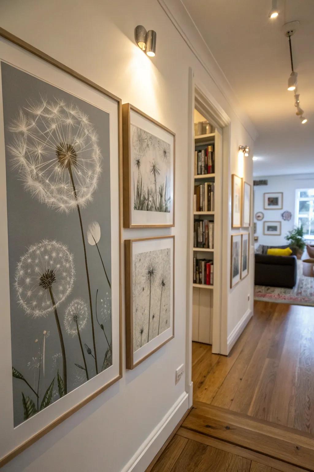 Conceptual dandelion illustrations add a hint of fantasy.