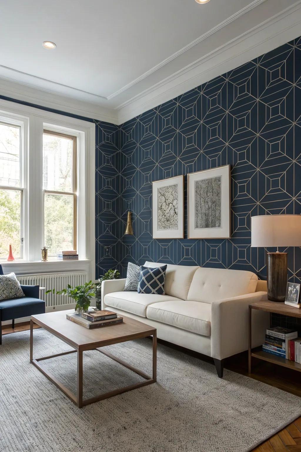 Geometric patterns infuse a modern edge into any space.