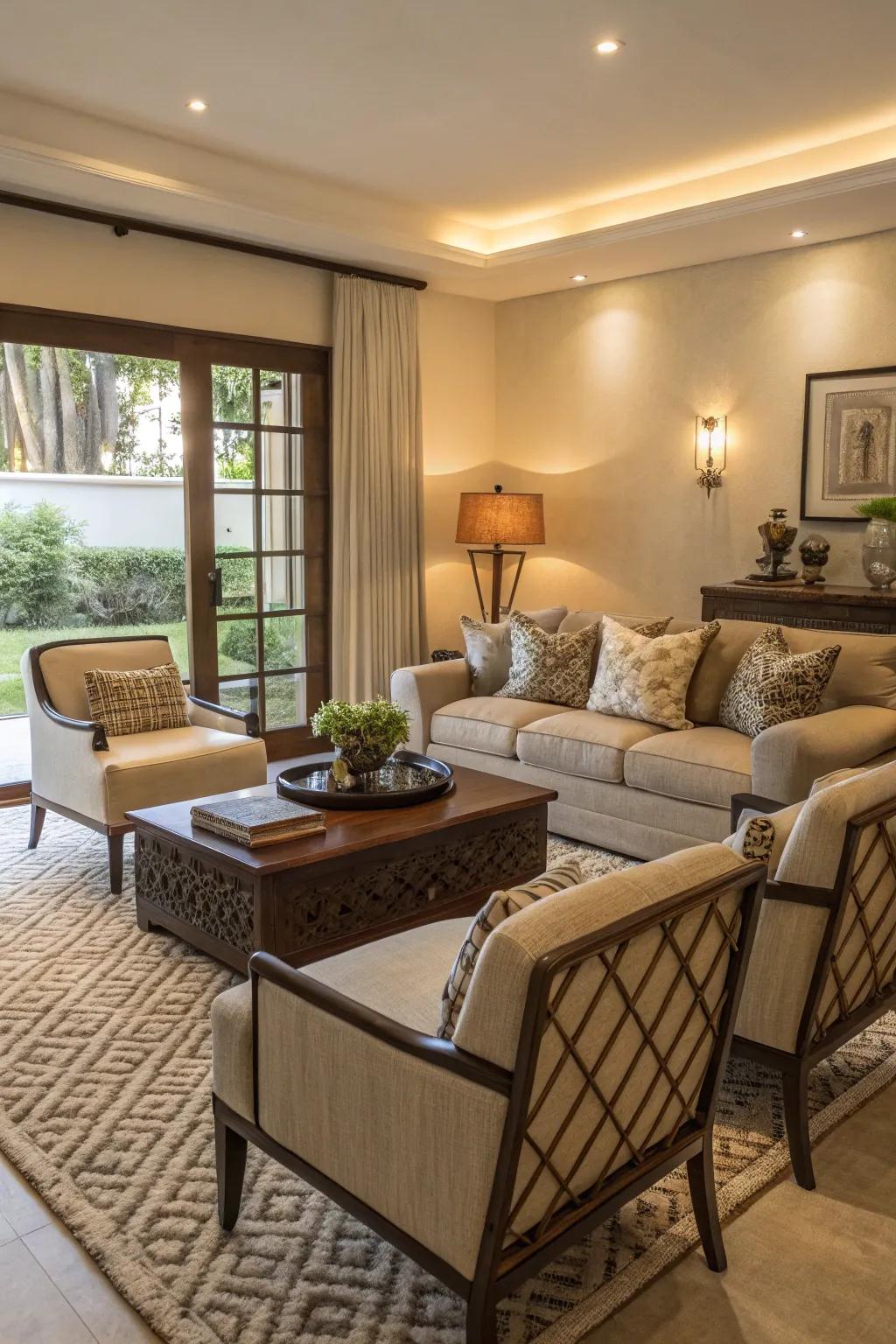 Start your decorating with the gathering space, influencing the design of your home&rsquo;s aesthetic.