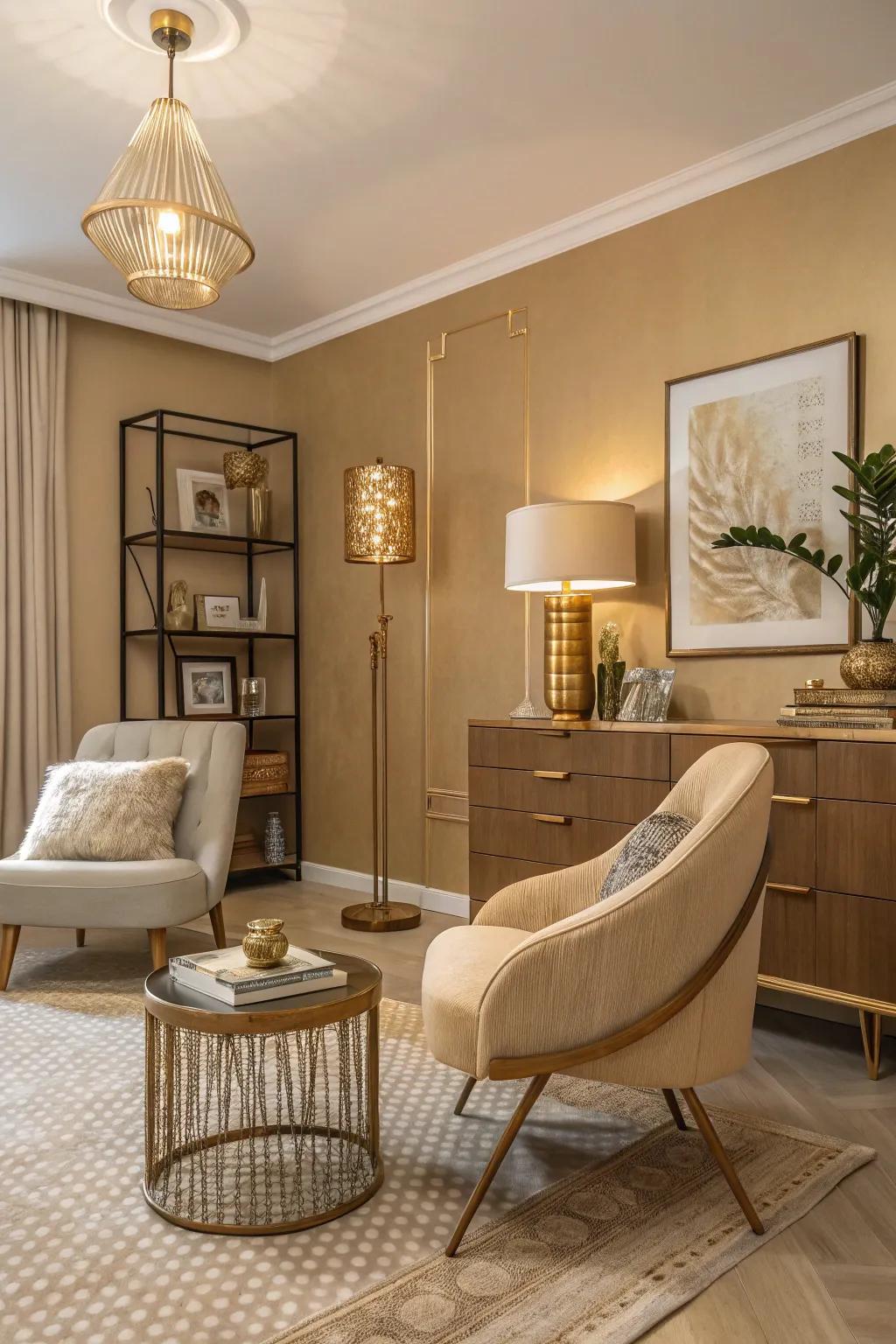 Calming neutral tones create a tranquil environment.