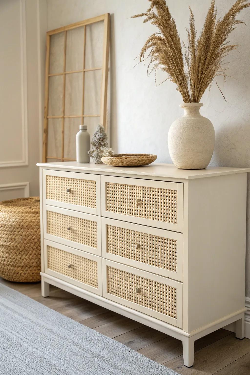 Change your space with a hint of wicker elegance. #DIYBohoDecor
