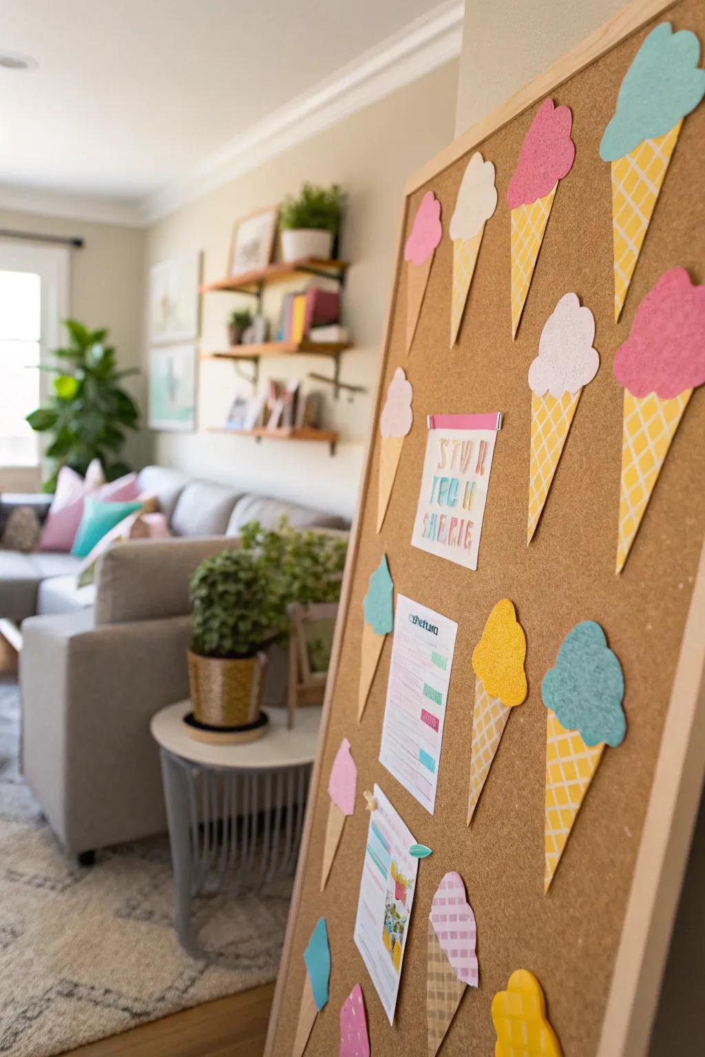 Relish in a chilly escape with a delightful ice cream-inspired board.