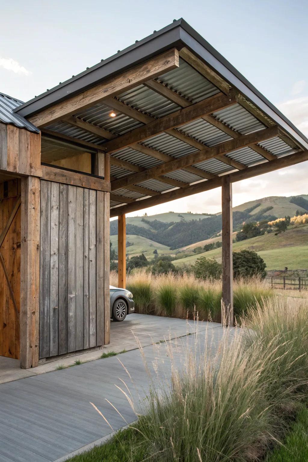 Achieve a unique look with a DIY approach using reclaimed materials.