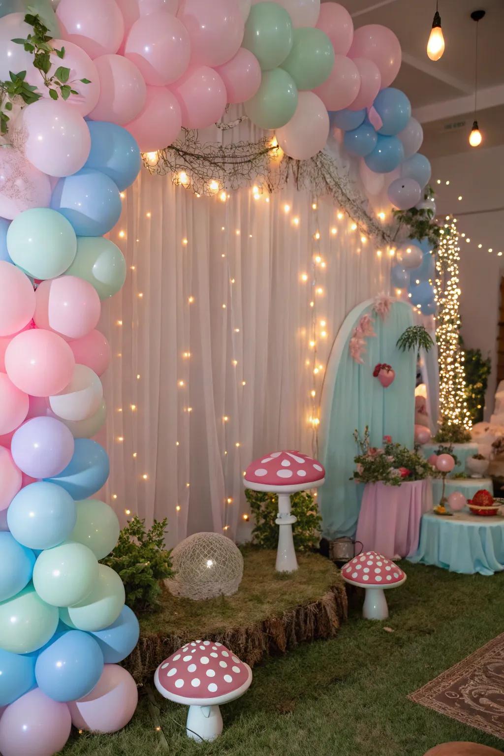 Bring a touch of whimsy with enchanting decorations.