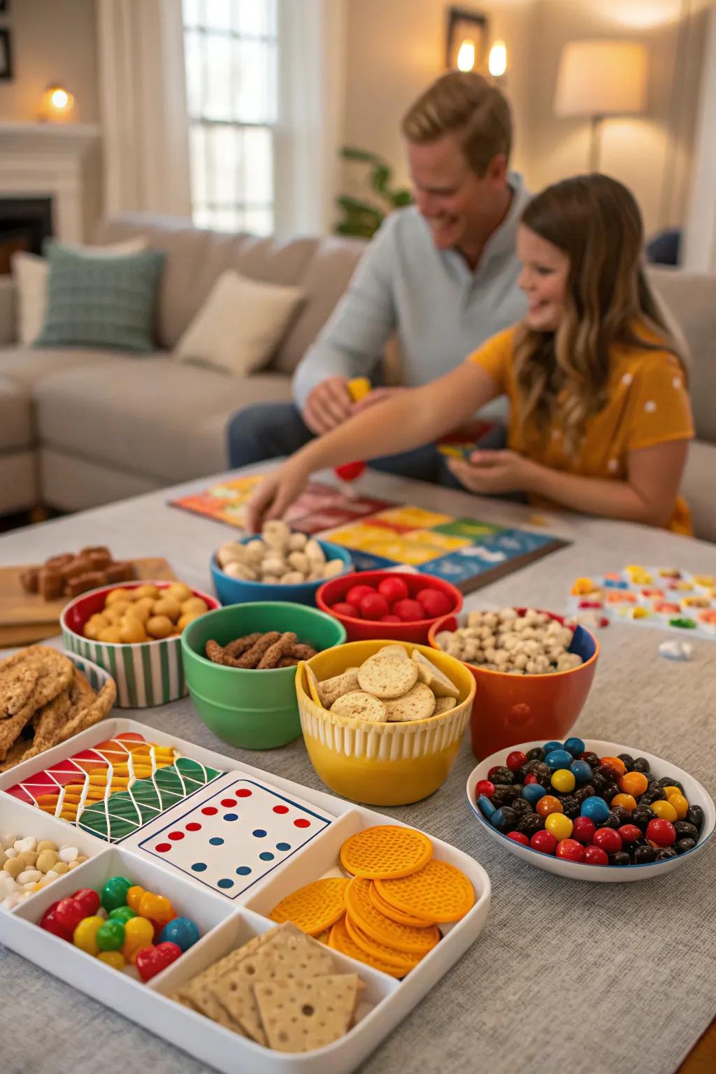 Themed edibles bring a scrumptious aspect to family game night.