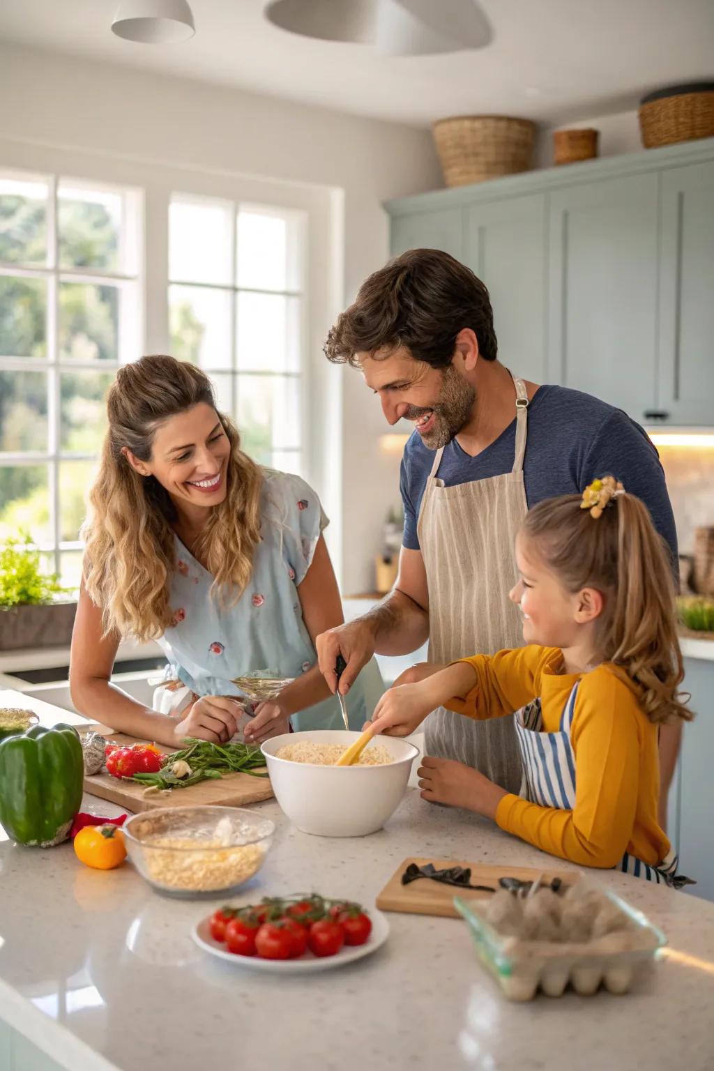 Preparing meals together forges unforgettable experiences and genuine pictures.