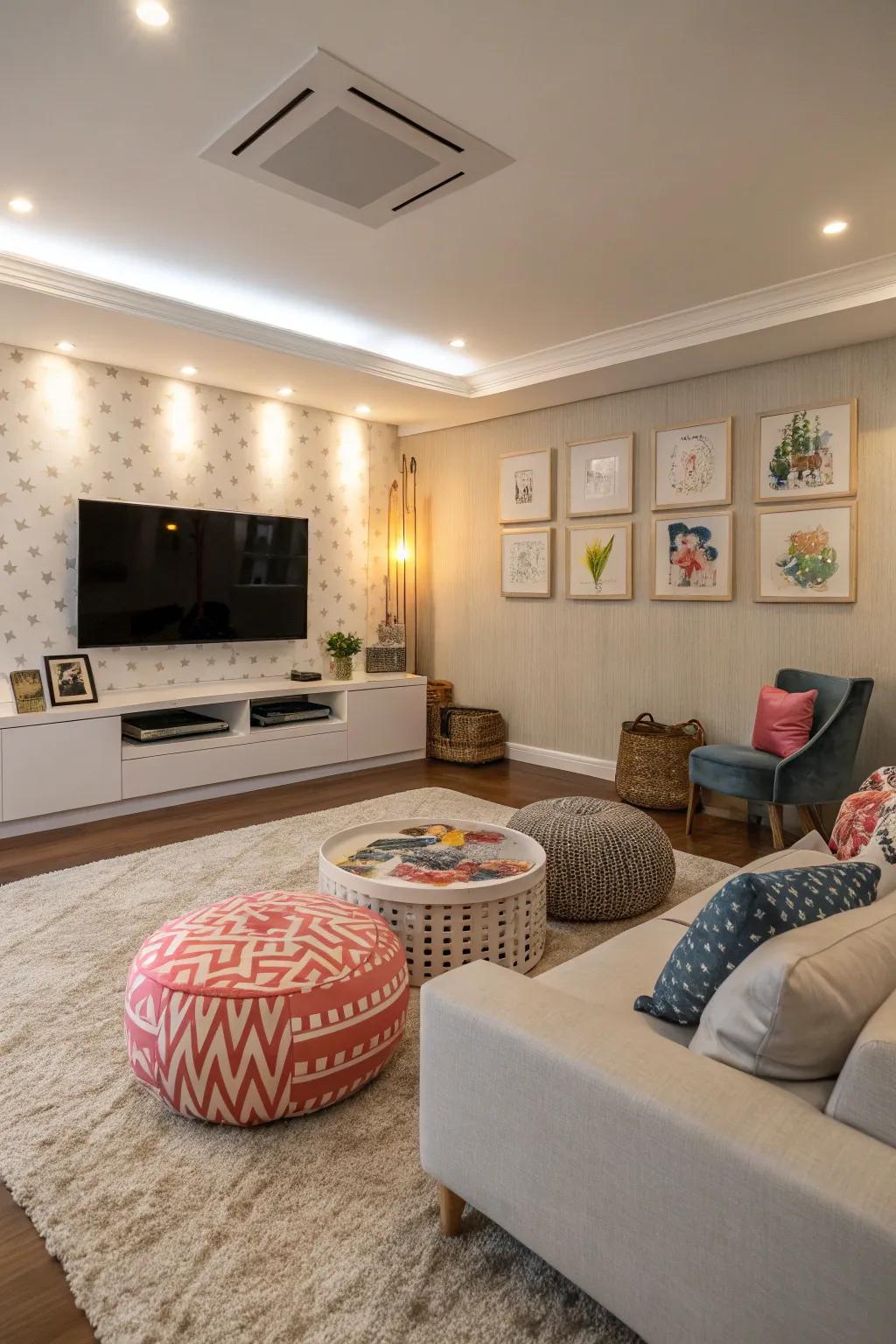 Distinct decor styles for different settings.