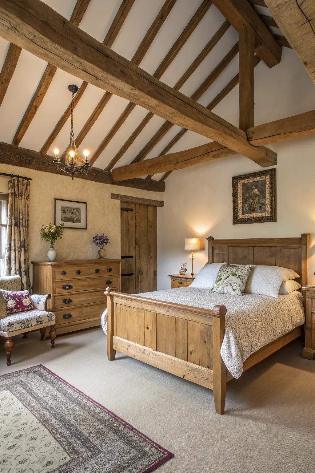 Warmth and personality shine through with country-inspired wood features.