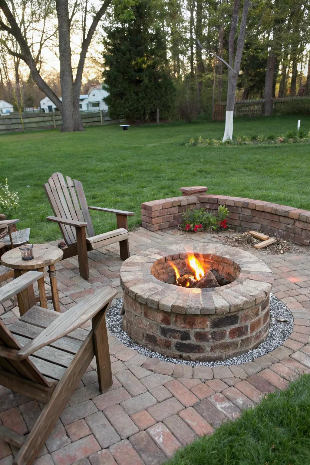 Salvaged clay pavers offer a unique, story-filled charm.
