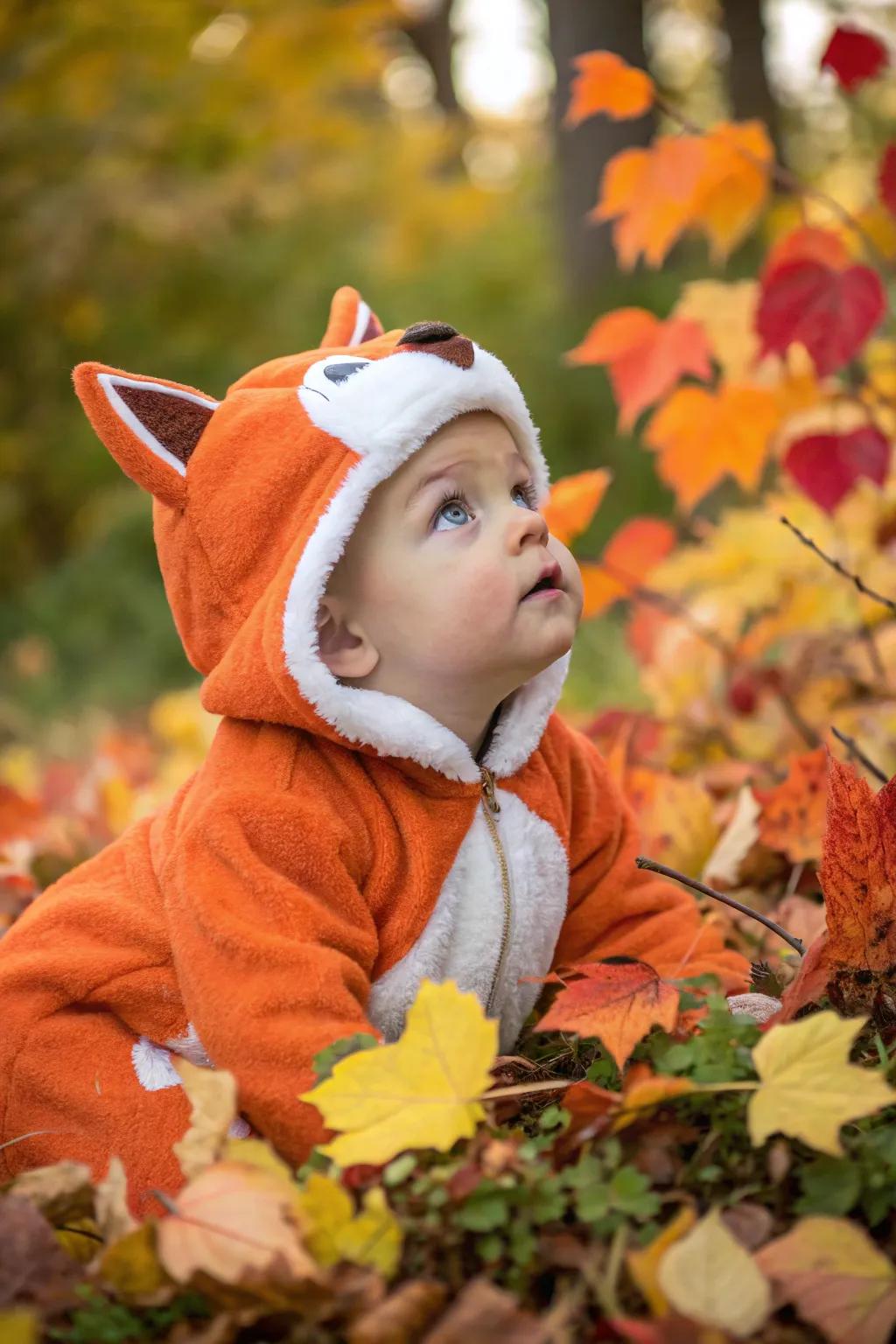 A snug and enchanting forest fox getup for a bewitching evening.