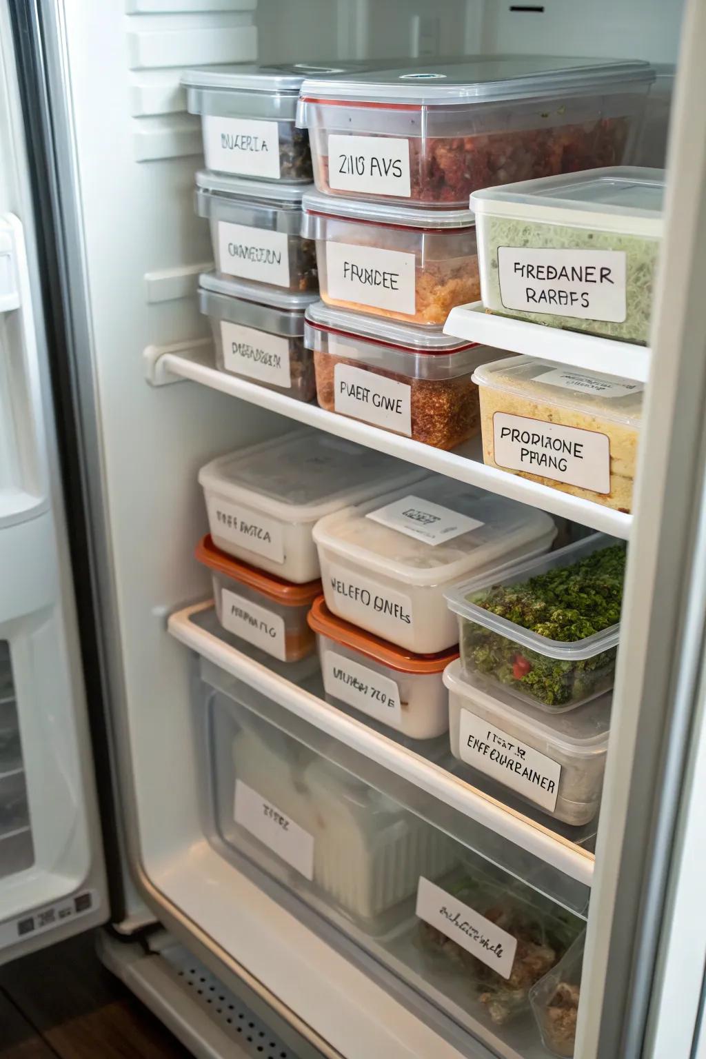 Labels transform finding freezer items into an easy task.