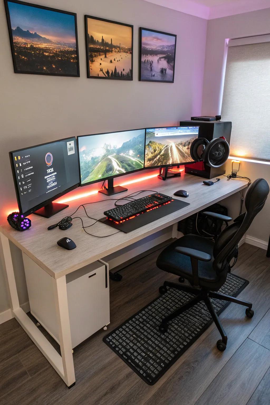 Numerous screens offer a large view for pc gaming enthusiasts.