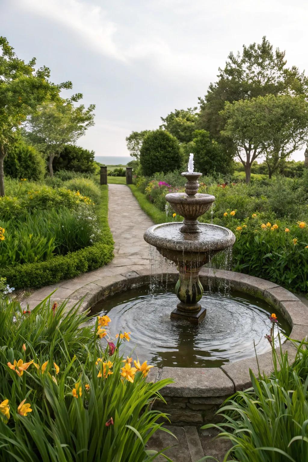 A water element introduces peace to any garden.
