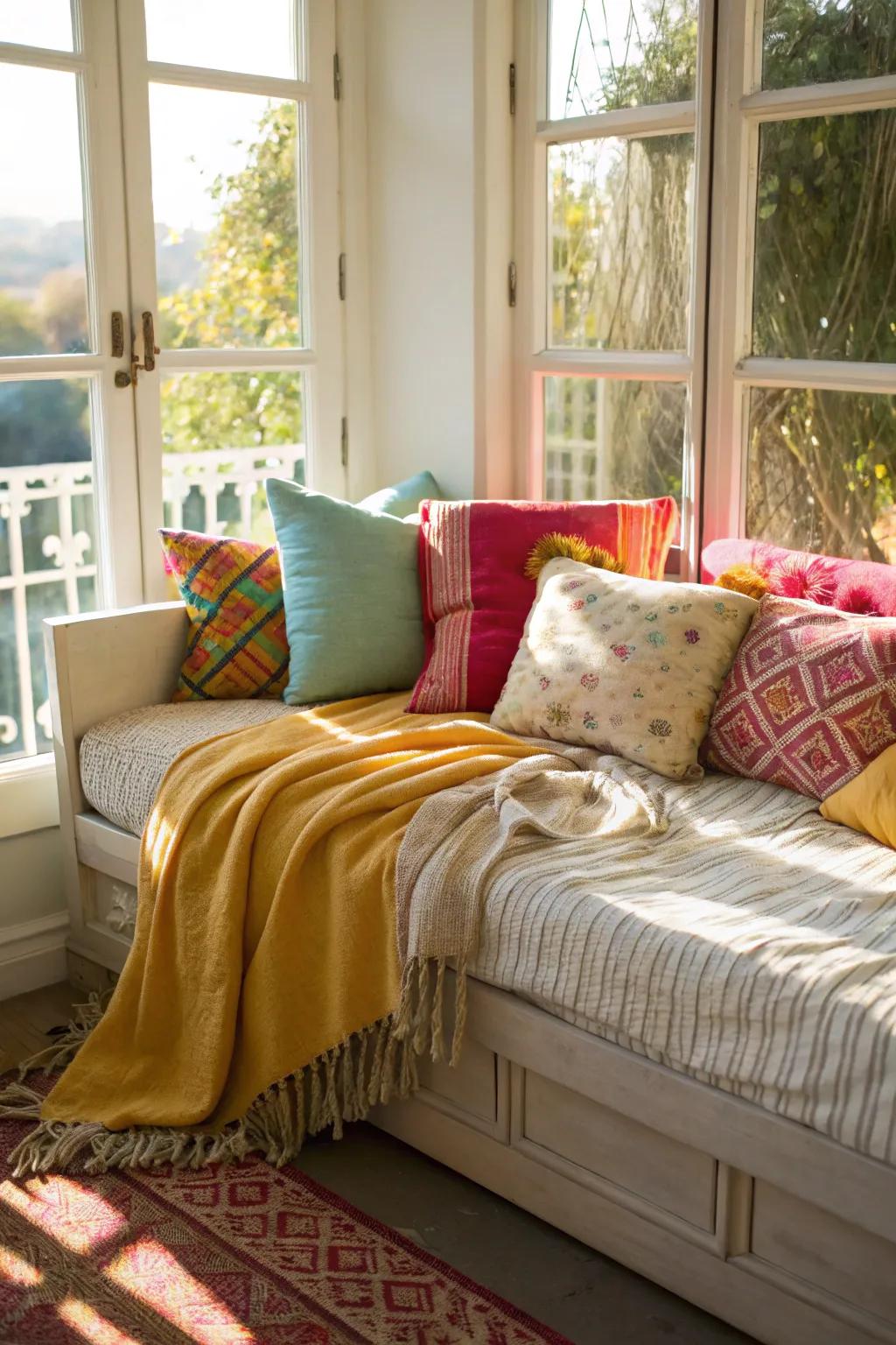 A daybed that encourages relaxation during the day and provides restful sleep at night.