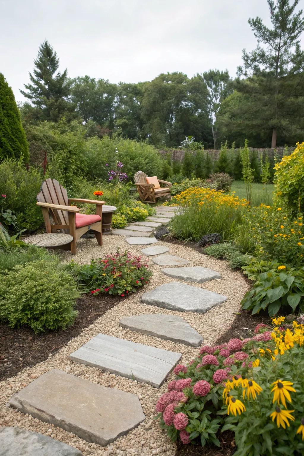 Stepping stones craft an enchanting, functional route across your garden.