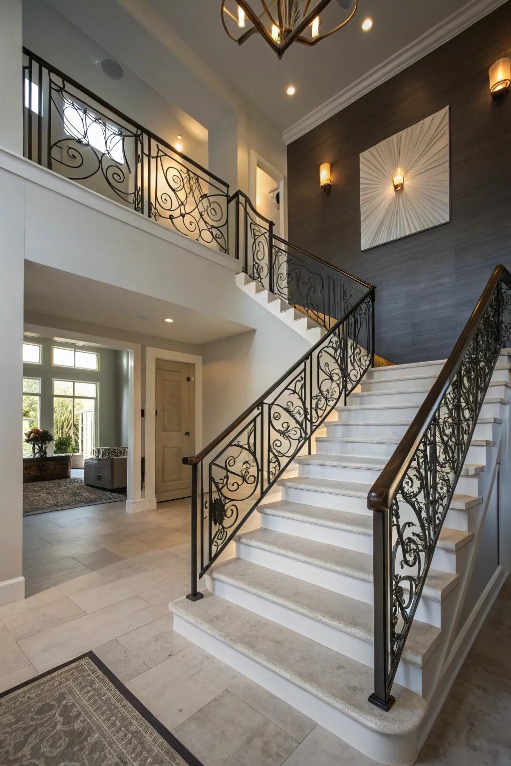 Revolutionize your stairway into a captivating centerpiece within your split-level home.