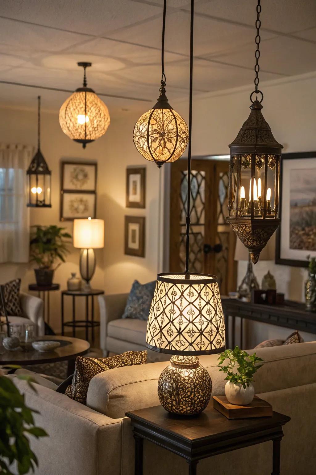 Layered illumination enhances the richness and warmth of any area.
