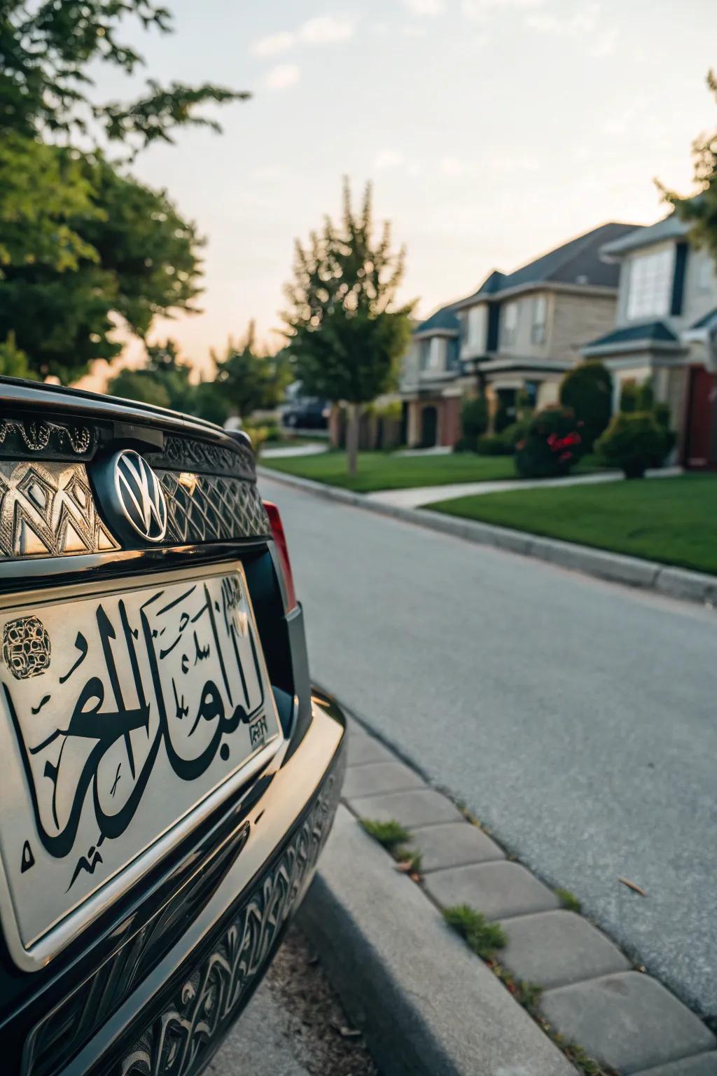 Infuse elegance with Arabic calligraphy.
