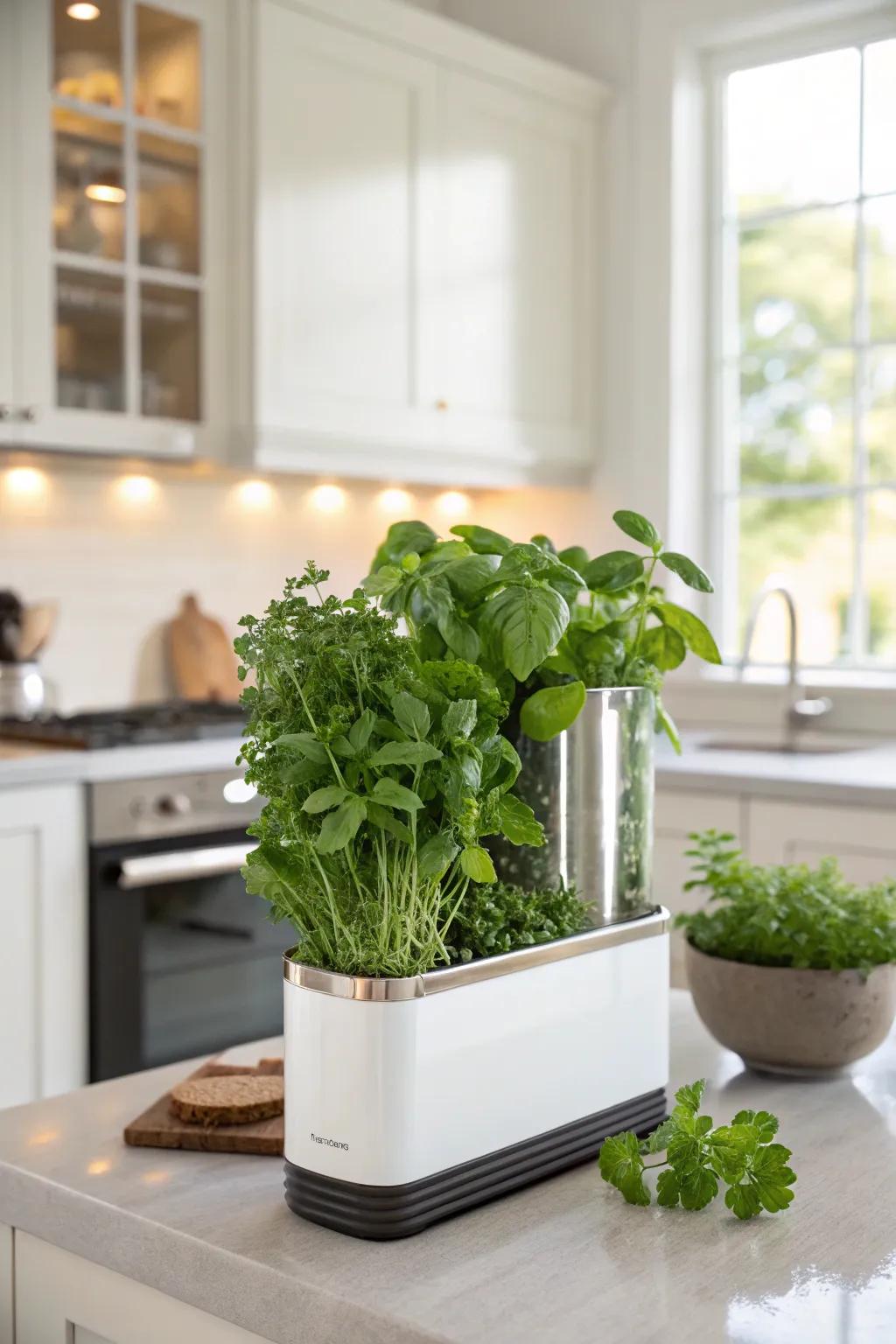 Maintain the freshness and zest of herbs with a functional herb keeper.