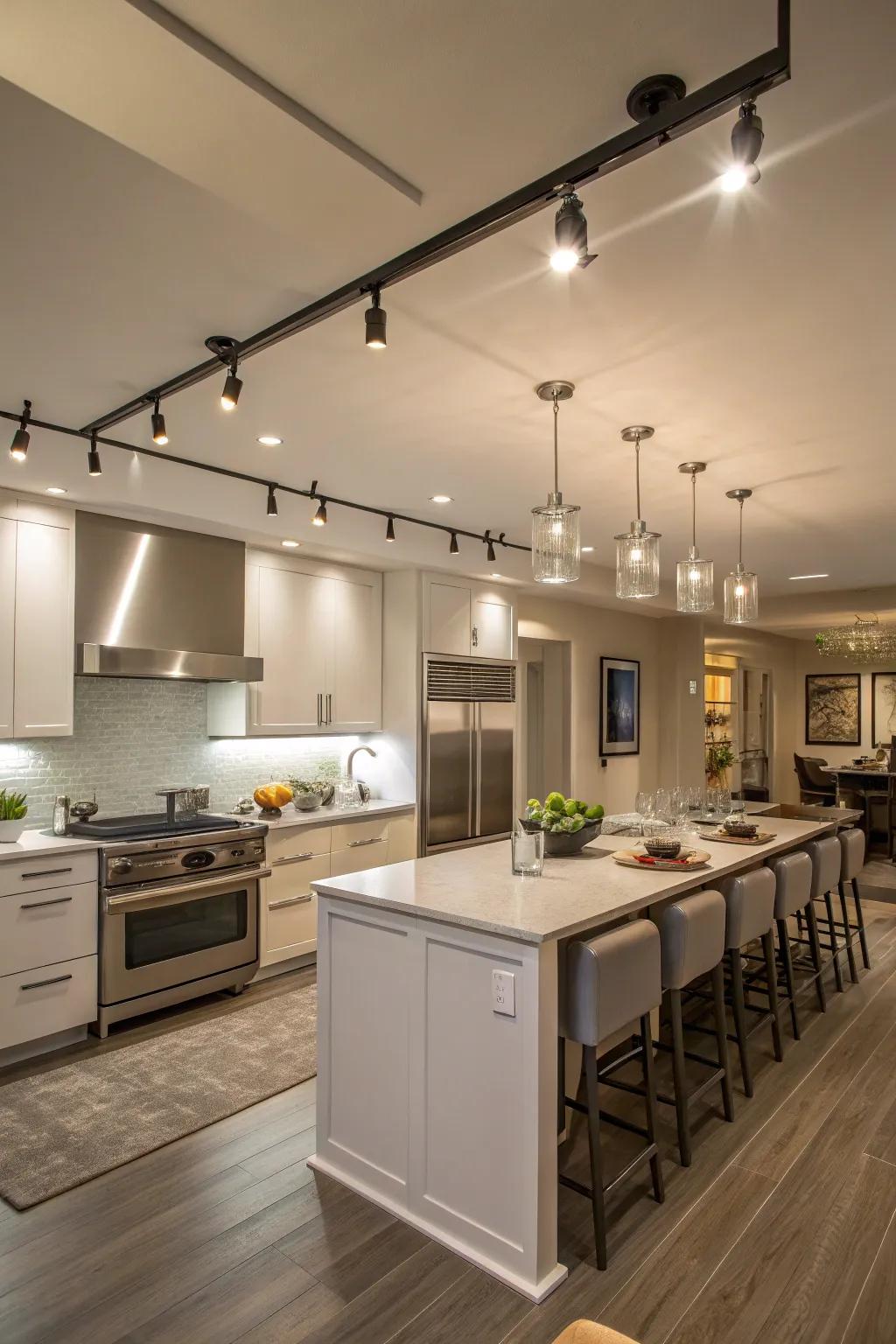 Flexible lighting solutions for every kitchen task.
