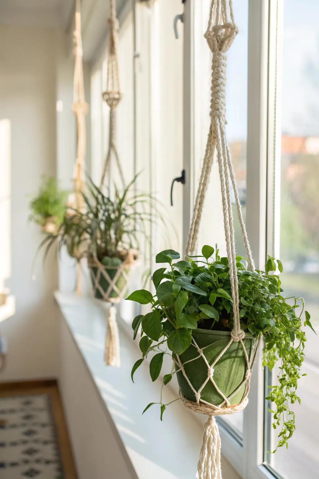 Knotwork plant supports adding character and flair to a space.