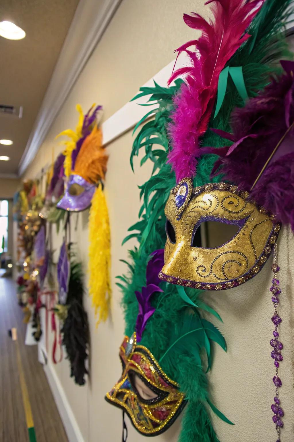 Masks offer a delightful yet refined enhancement to your wall decorations.