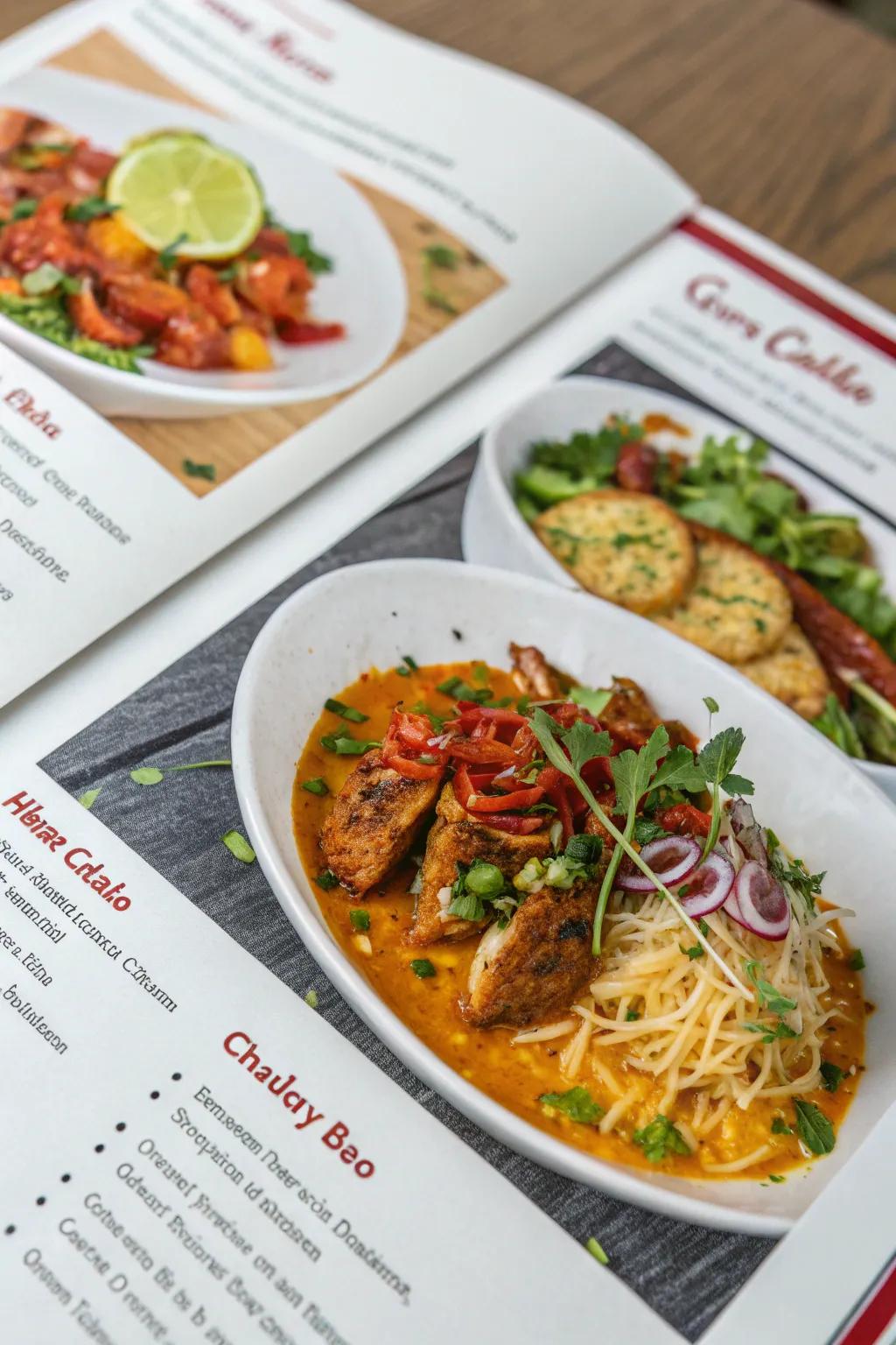 Visual allure: food photography boosts the expectation of dining.