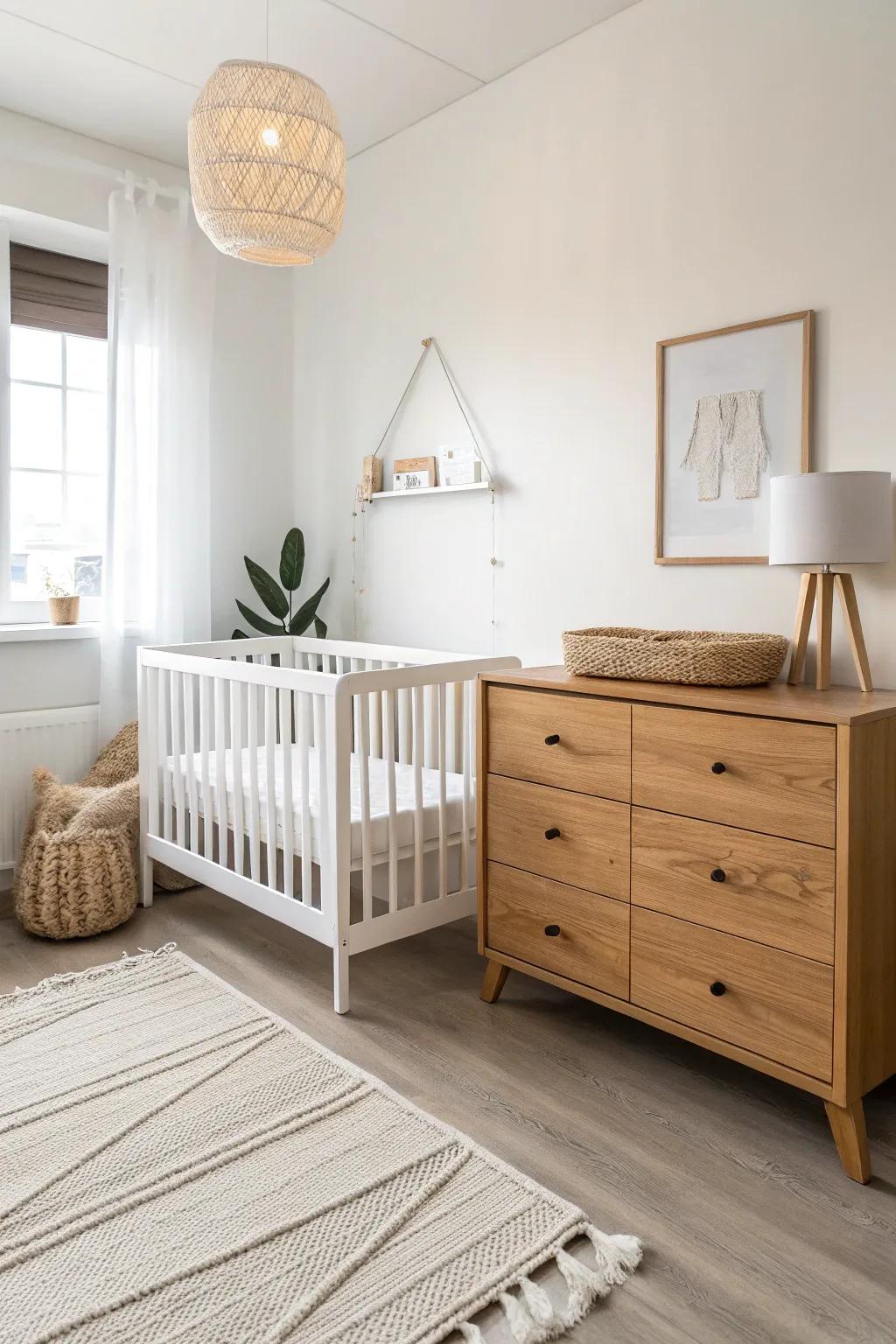 Streamlined furniture maintains the space's sleek and open feel.