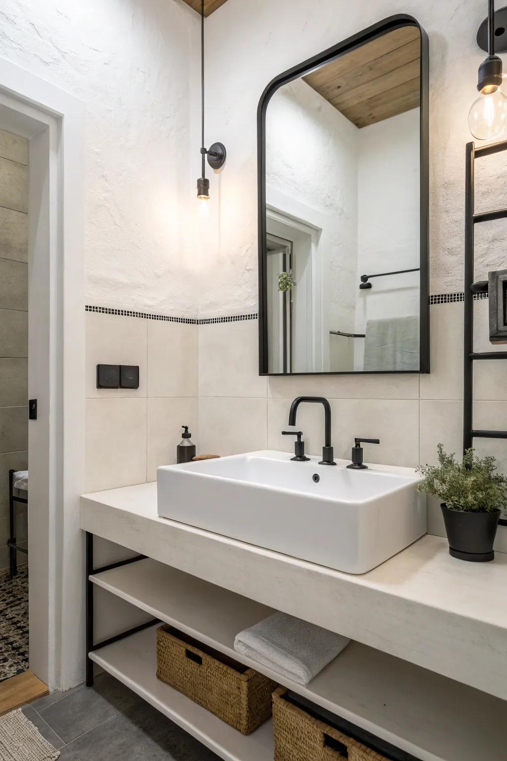 Simplicity in design brings calmness and clarity to your personal bathroom retreat.