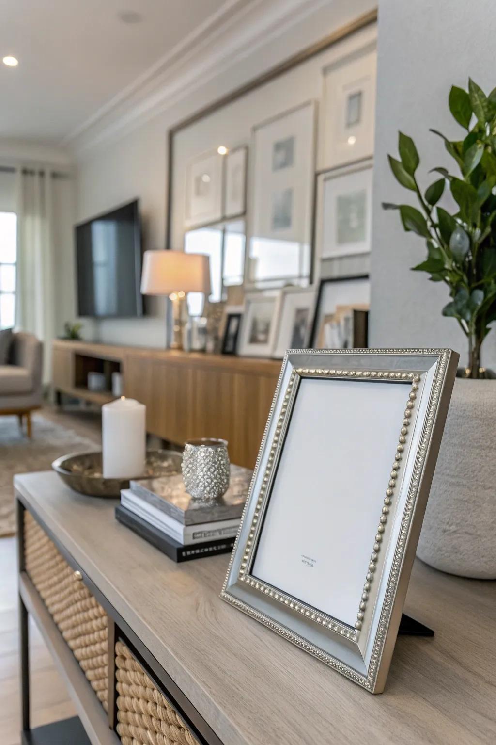 A minimalist metal frame allows your diploma to dominate the space with understated elegance.