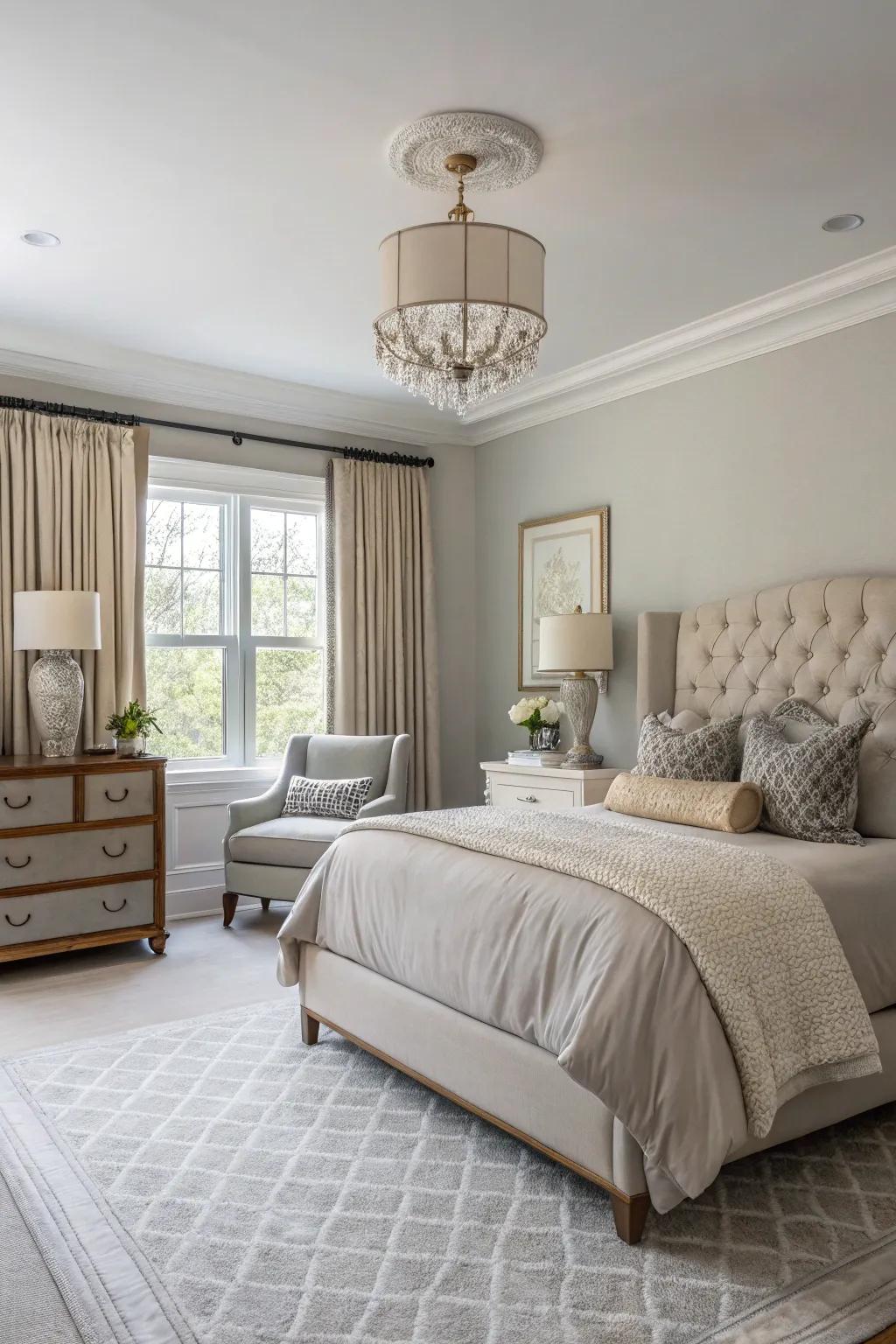 A neutral color scheme cultivates a serene and lasting vibe.