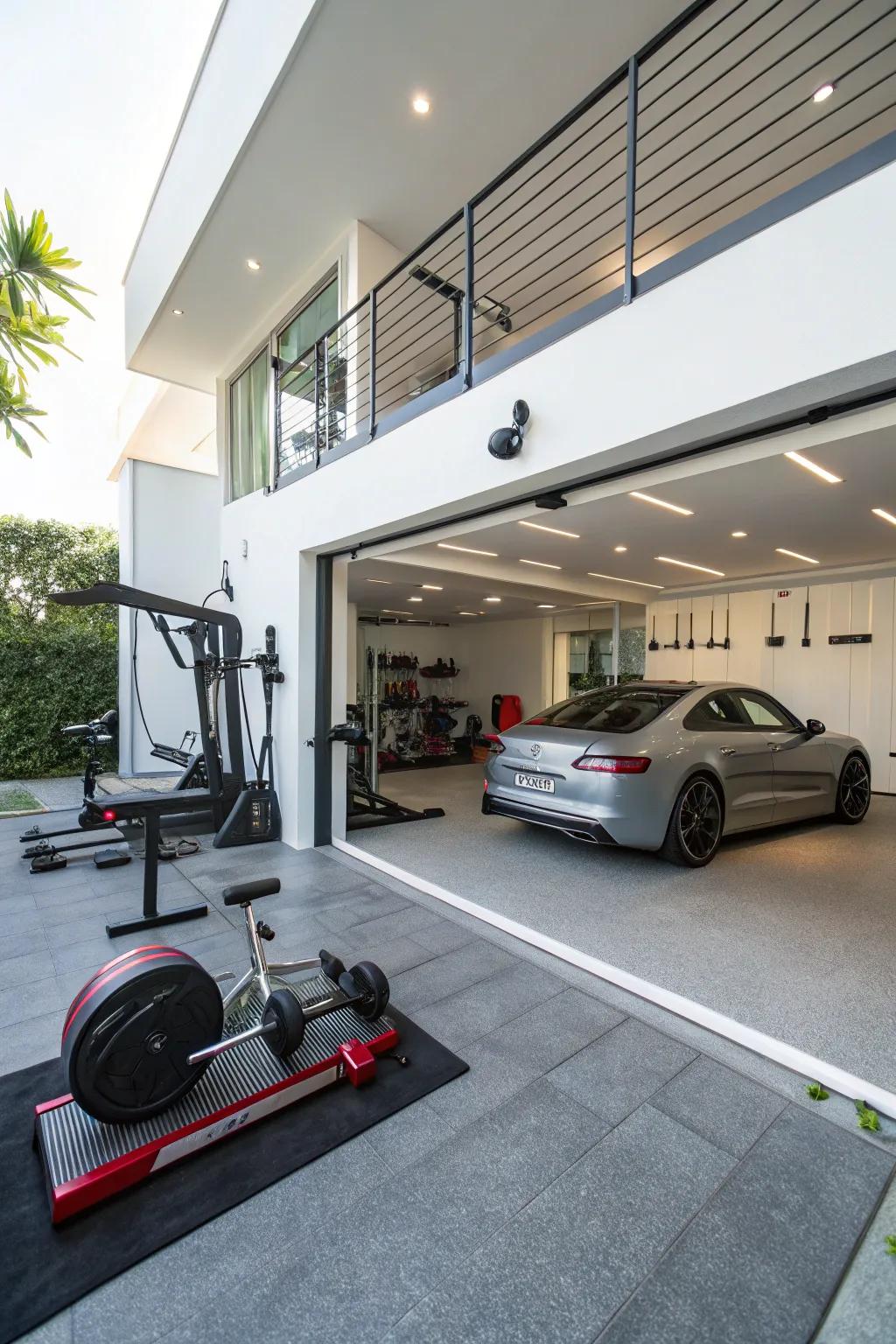 Craft a versatile space in your modern garage.