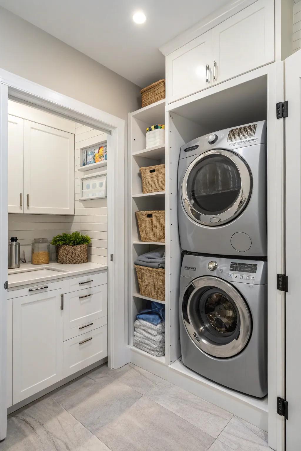 Optimize your layout for a more functional laundry space.