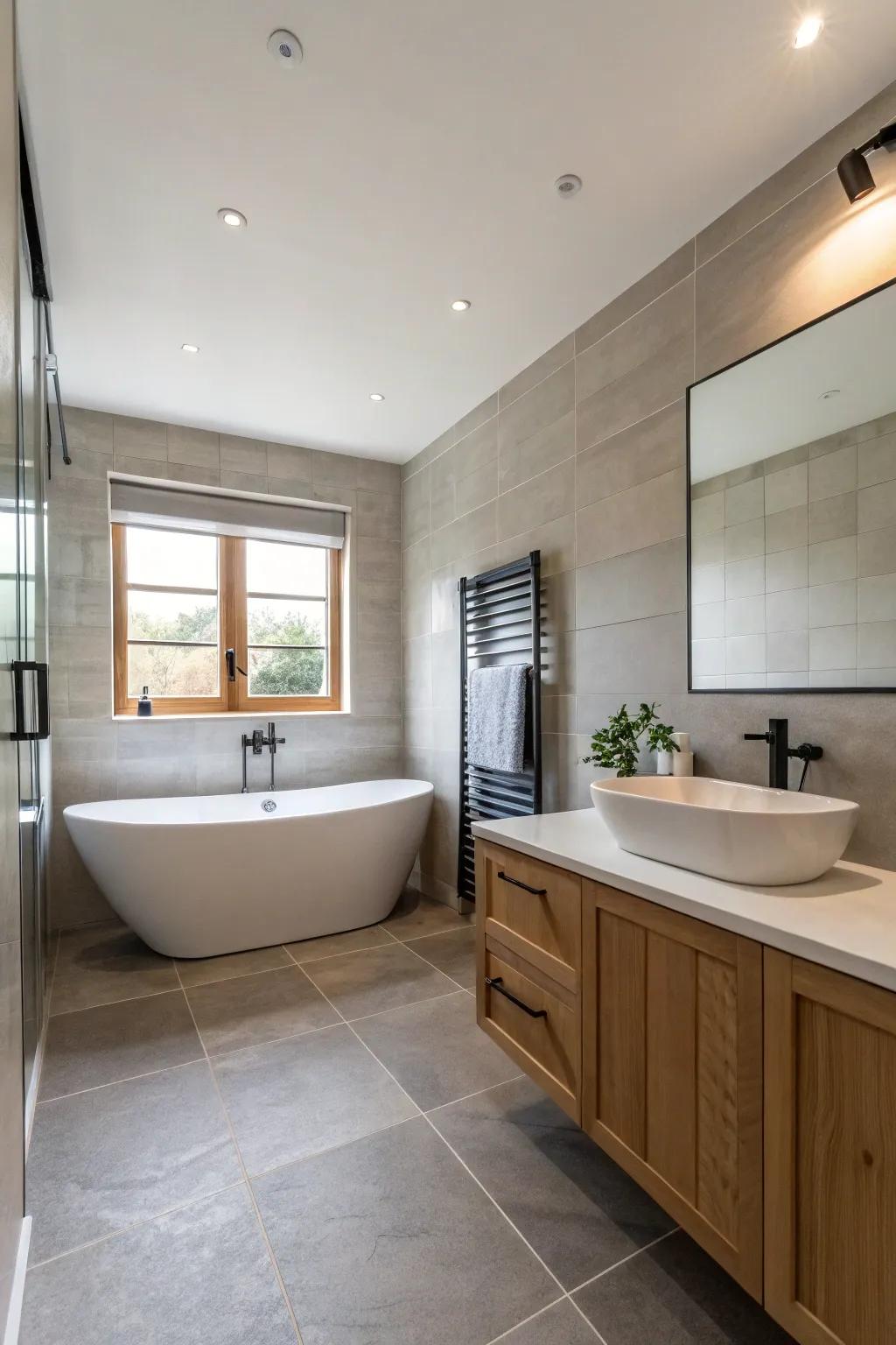 Minimalist designs provide a calming and spacious feel.