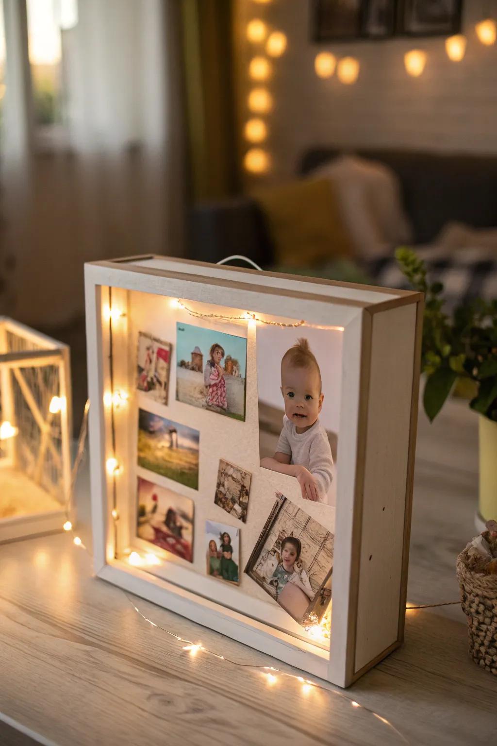 Capturing the first smiles in a delicate display.