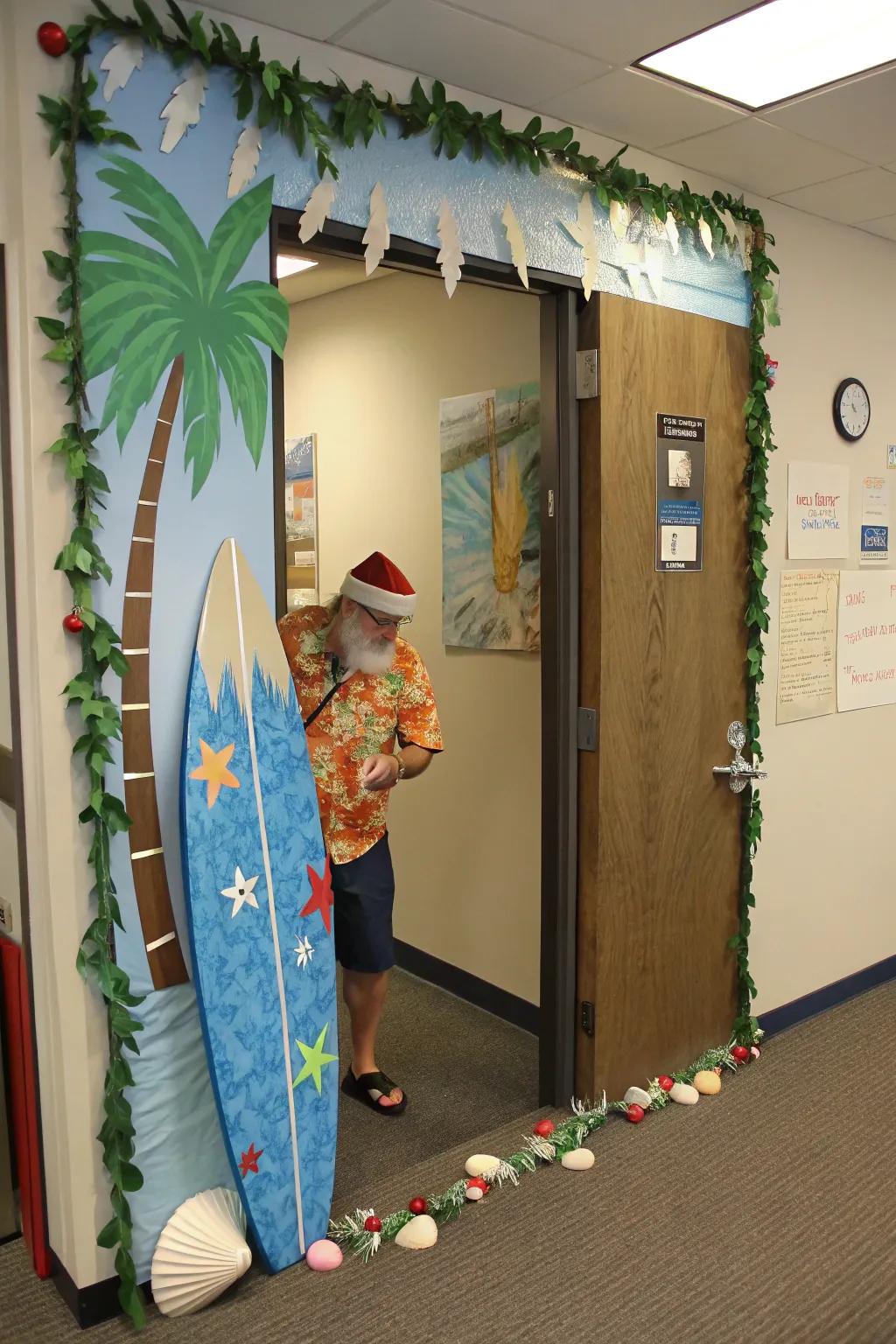 Santa swaps the North Pole for a serene, sun-kissed escape.