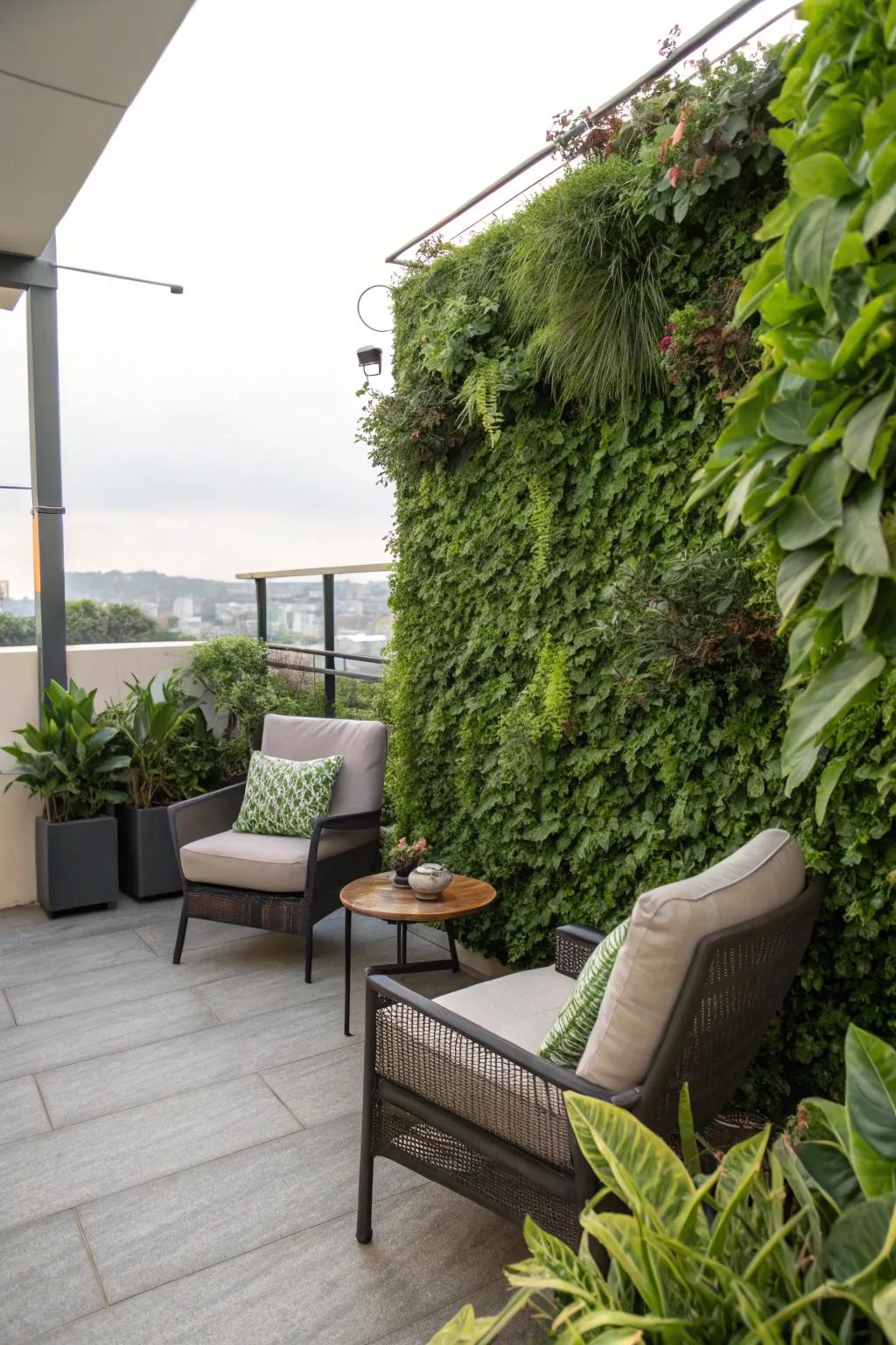Marry nature with privacy by using lavish greenery.