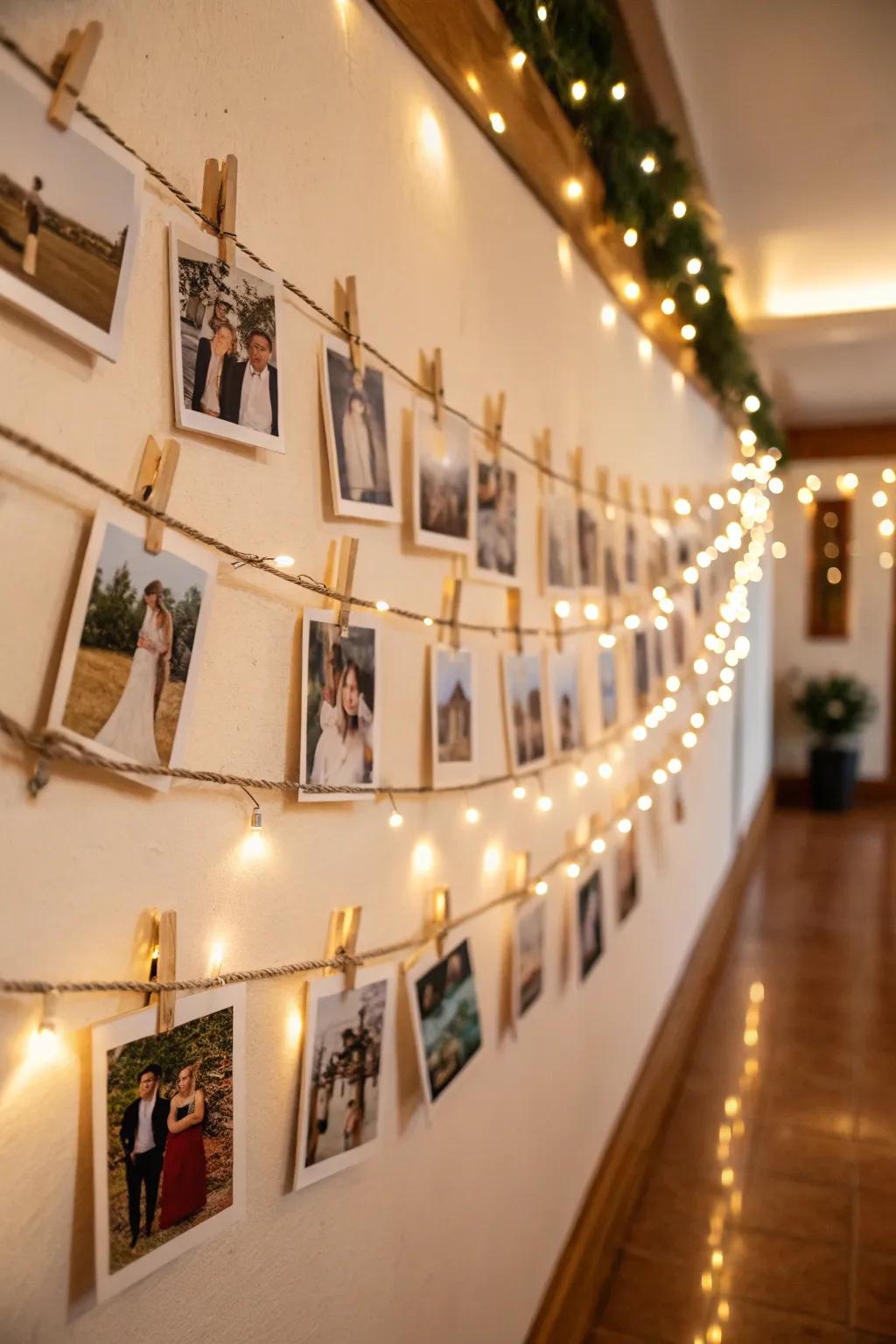 Timber clasps lend a countryside impression to your picture arrangement.