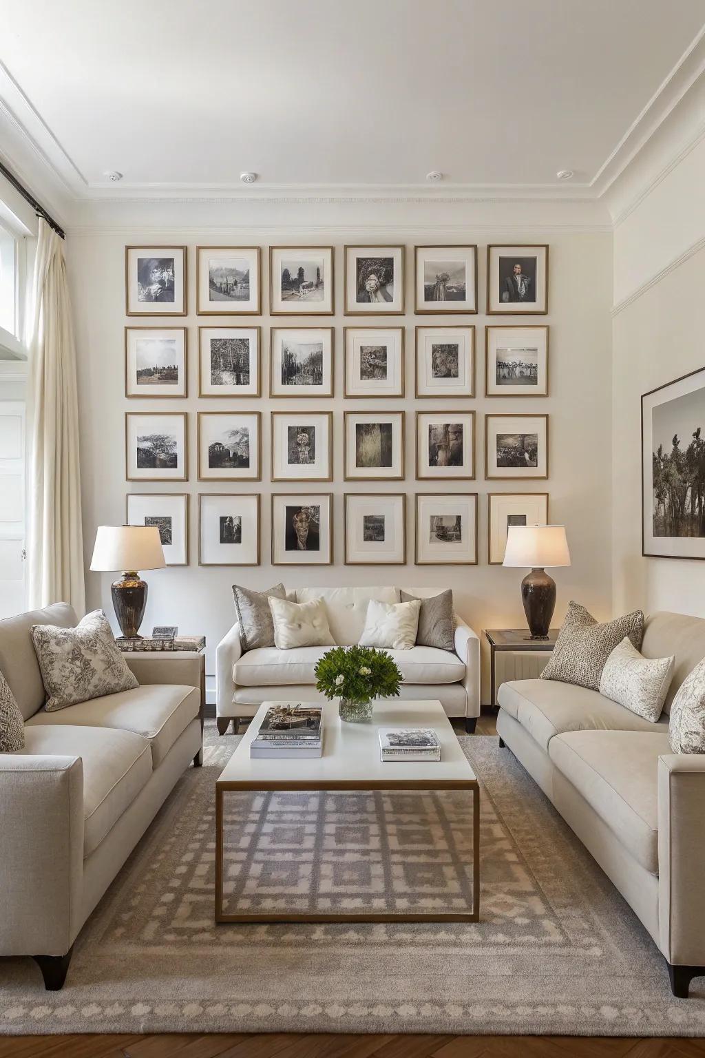 Symmetrical patterns deliver a streamlined and structured elegance.