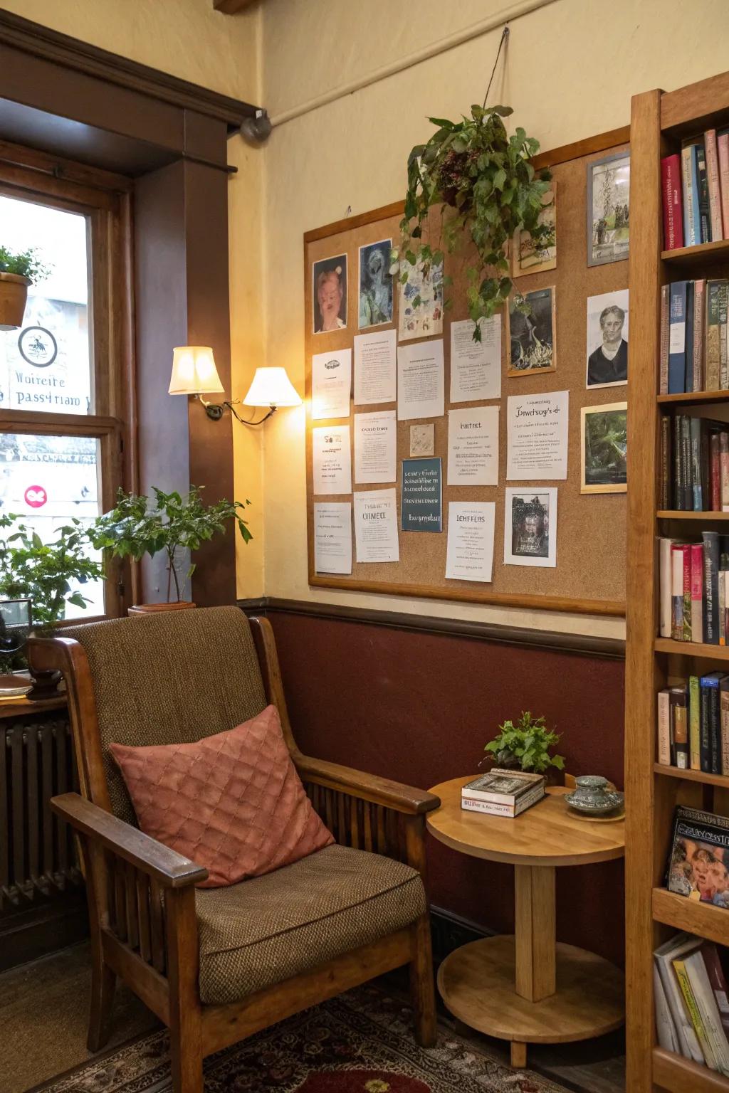 Transform your corner into a poet's haven with interactive components.