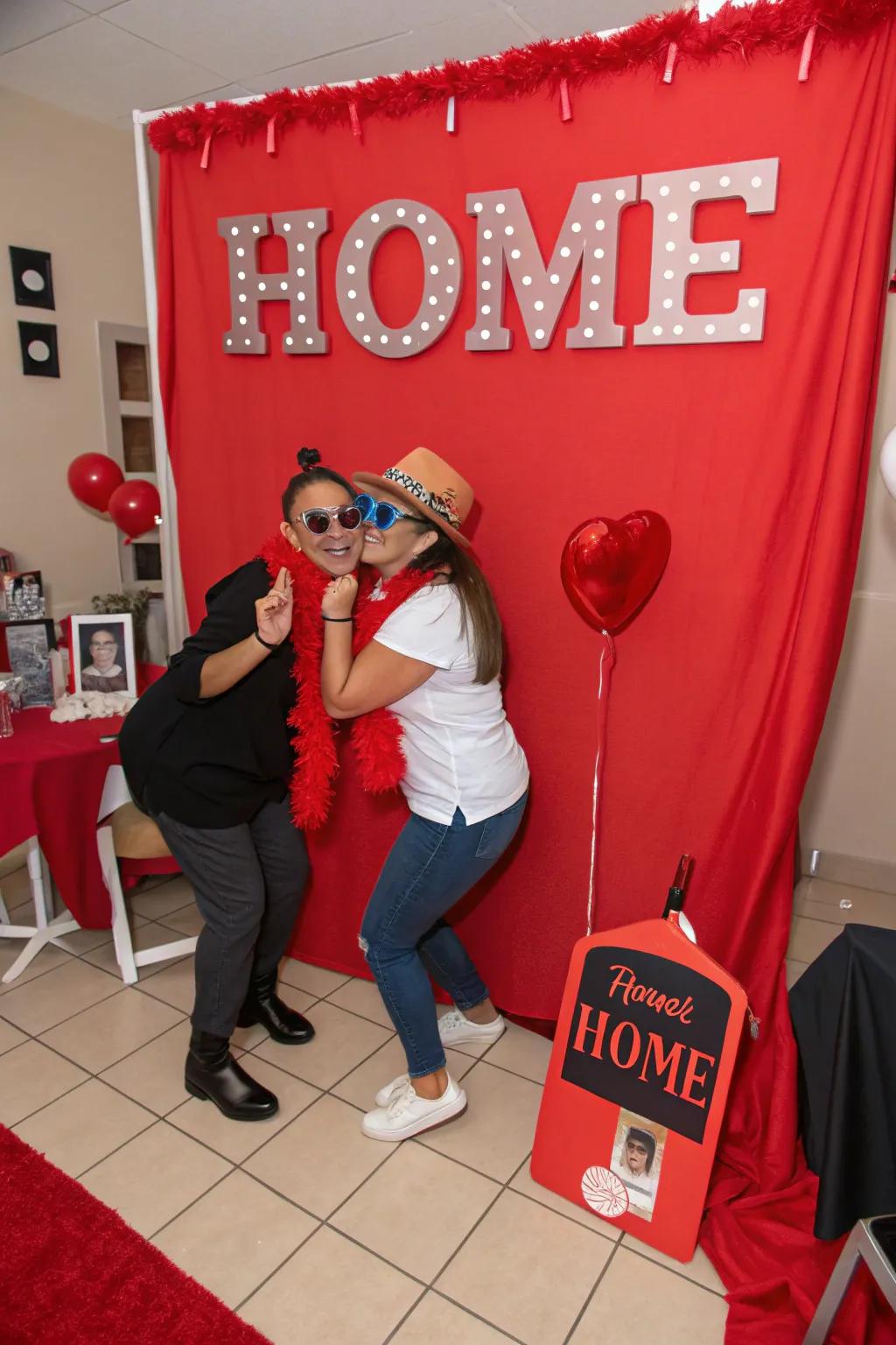 Capture the fun with a themed photo booth.