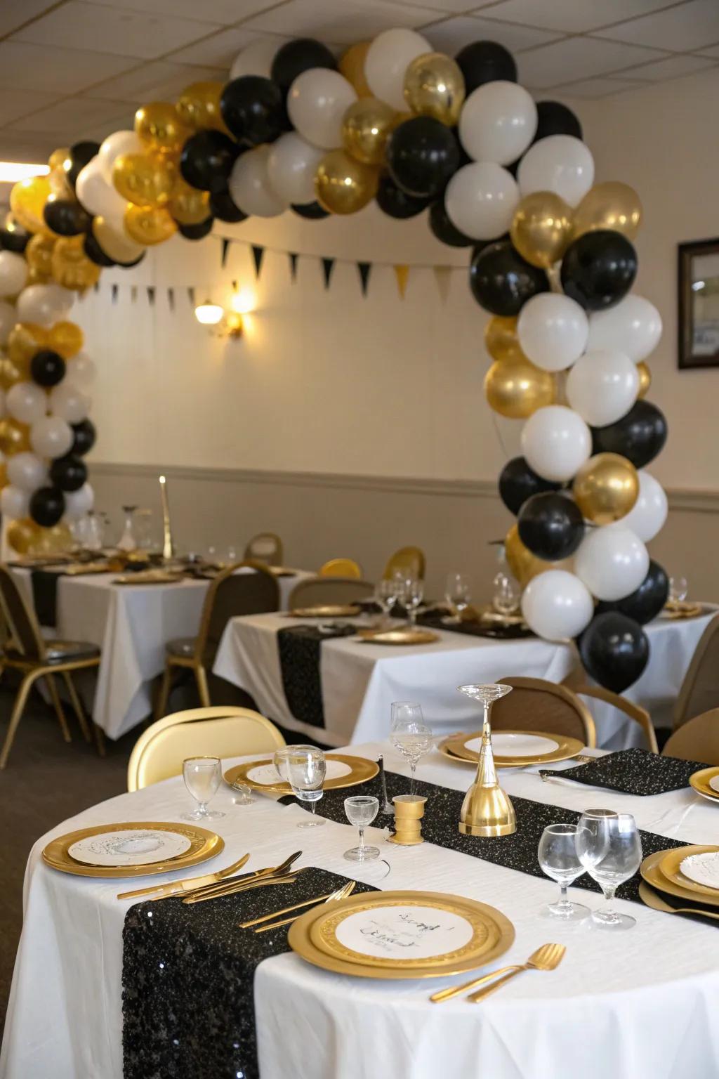 A traditional palette adds an elegant dimension to the gathering.