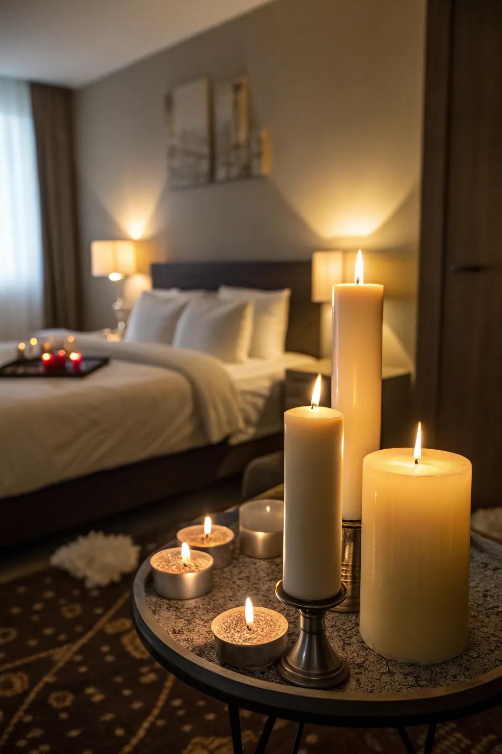 Candlelight adds warmth and intimacy to any space.